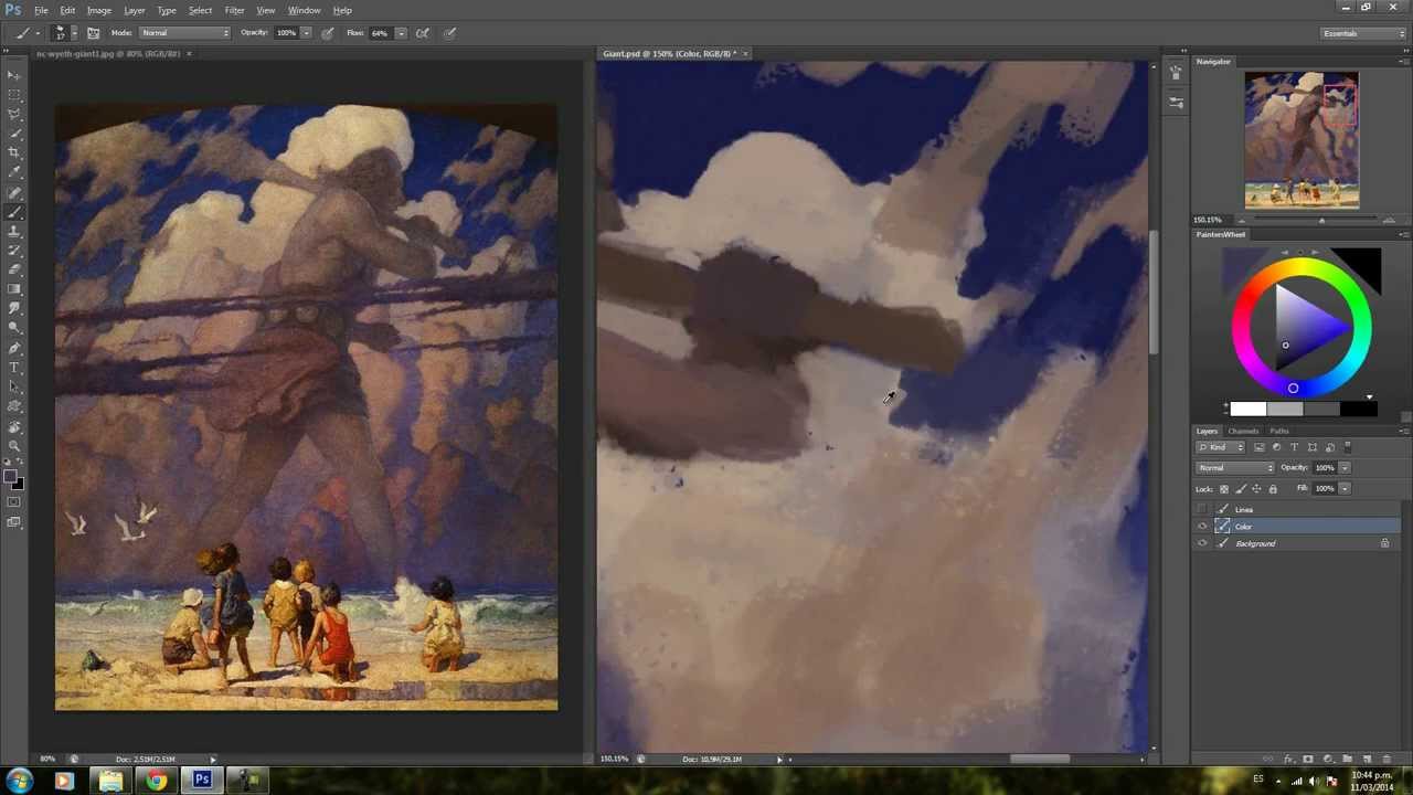 NC Wyeth Master Study (speedpaint)