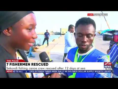 “We survived on sea water!” - Rescued fisherman tells his dramatic story