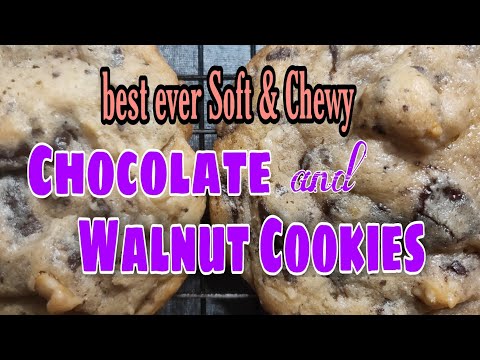 Best ever Soft and Chewy Chocolate & Walnut Cookies | #analynbuama #chocolatewalnutcookies