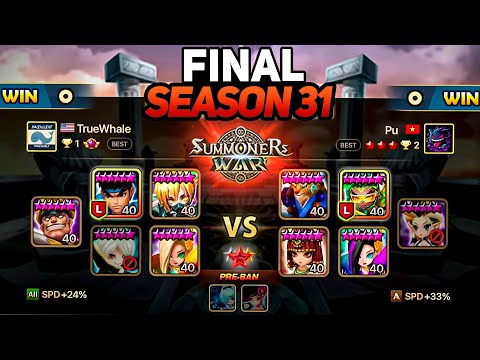 TRUEWHALE vs PU (BO5) | SEASON 31 FINAL | Summoners War Legend Tournament S31