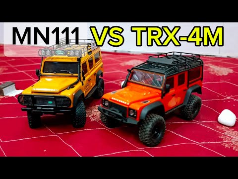 TRAXXAS TRX4M vs MN 111 DEFENDER RC CAR