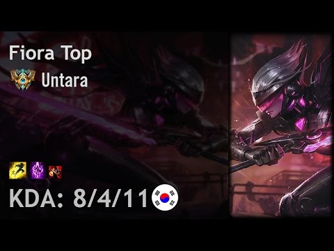 Fiora Top vs Camille - Untara - KR Challenger Patch 6.24
