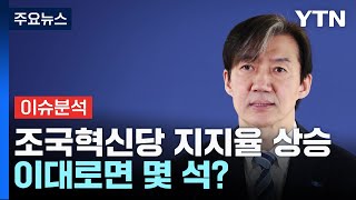 지지율 뛰는 조국혁신당...비례정당 1위 넘보나?