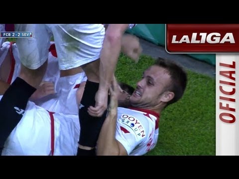 Gol de Coke (2-2) en el FC Barcelona - Sevilla FC - HD