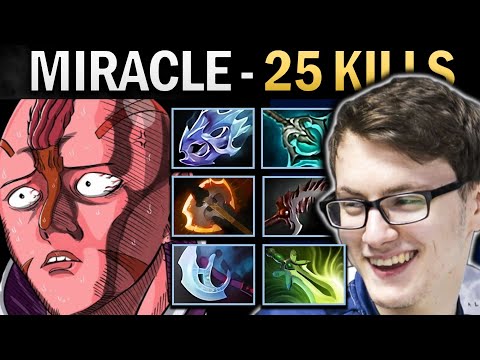 Anti-Mage Dota Gameplay Miracle with 25 Kills and Moon Shard