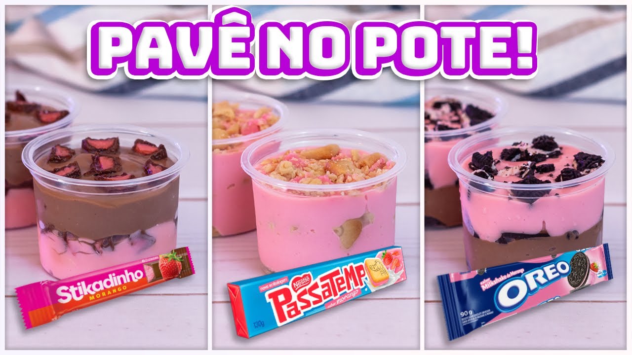 3 SOBREMESAS NO POTE COM APENAS 1 BASE | 🤑 Ganhe MUITO Dinheiro Vendendo Pavê - Faça e Venda