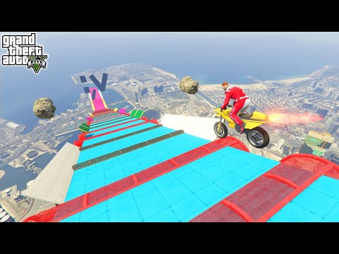 All Boost Car Mega Ramp Only 000.0001% People Can Complete This Race in GTA 5!