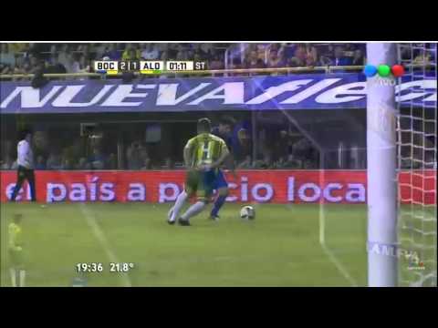 Gol de  Nicolas Lodeiro - Boca Juniors 2 Vs 1 Aldosivi MdP - Fecha 11 - Liga Argentina