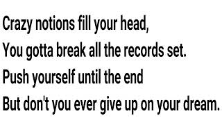 NEVER GIVE UP ON A DREAM by Rod Stewart with Lyrics   😃 THANKS FOR LISTENING 👍