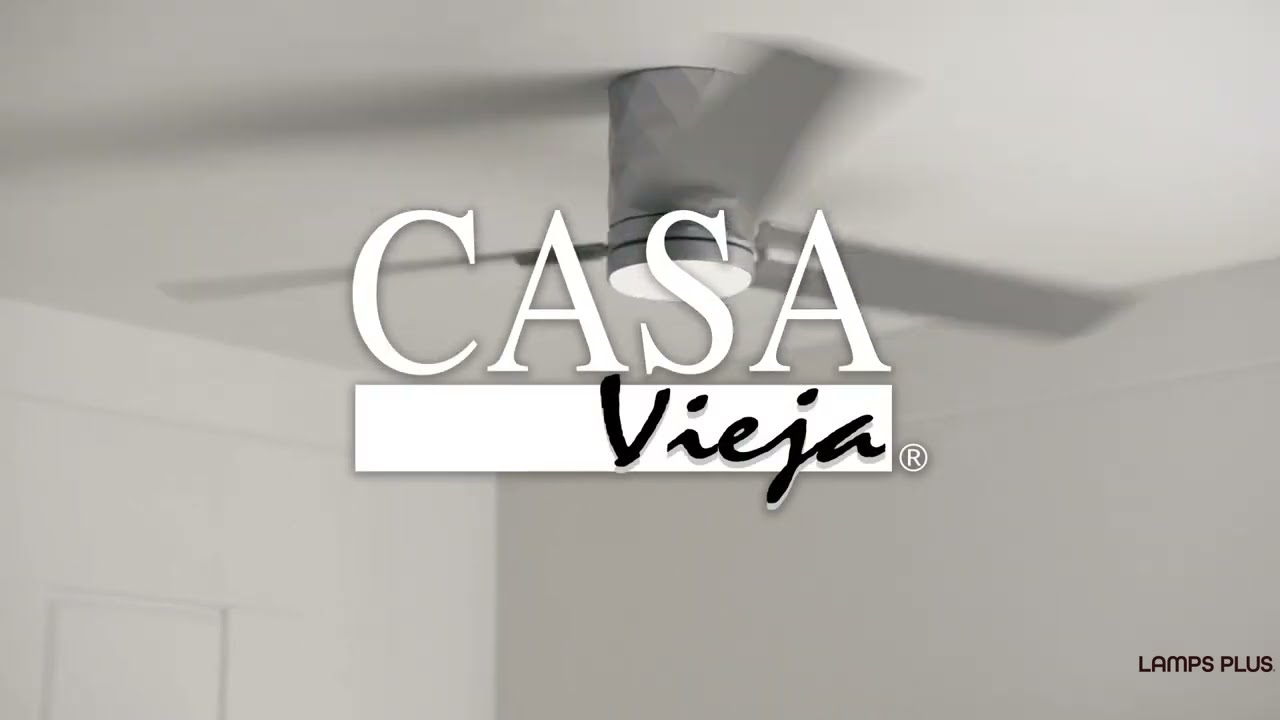 Video 1 Watch A Video About the Casa Vieja Lex Silver LED Hugger Ceiling Fan with Remote