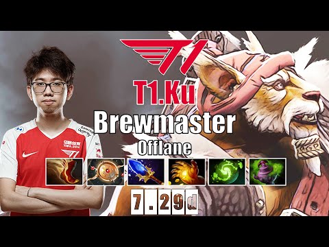 Brewmaster Offlane | T1.Ku | SUPER UNDERRATED OFFLANE HERO | 7.29d Gameplay Highlights