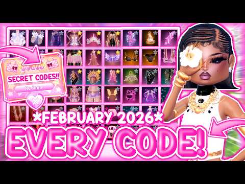 *NEW CODES!!* ALL WORKING CODES IN DRESS TO IMPRESS *FEBRUARY 2026* | Roblox