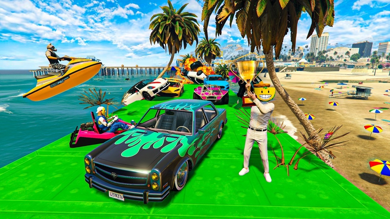 CARA A CARA CON COCHES ALEATORIOS Y EL ÚLTIMO EXPLOTA! ES VERANO!! - GTA 5 ONLINE