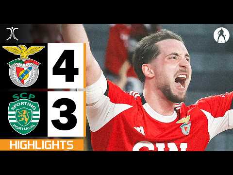 Benfica vs Sporting (4-3) | HIGHLIGHTS CHAMPIONS L...