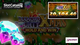 Big Win. Diamond Bounty Xmas Hold and Win slot from Kalamba Games