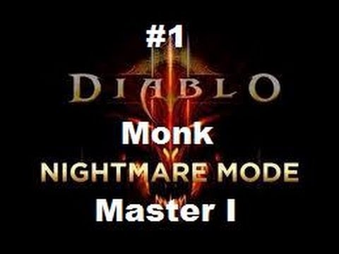 Diablo 3 (XBOX 360) - Monk ACT 1 NIGHTMARE MASTER 1 Part 1