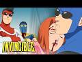 Invincible Atom Eve Fight Against The Invincible Variants Invincible Season 3