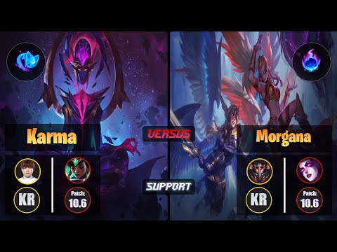 Beryl KARMA (Support) [Summon Aery] VS MORGANA - Grandmaster KR Patch 10.6