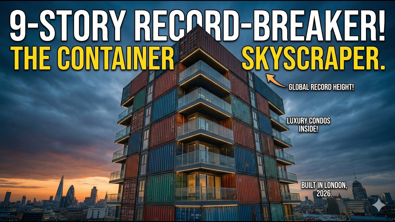 Inside the World’s Tallest Container Skyscraper (9 Stories of Recycled Steel)