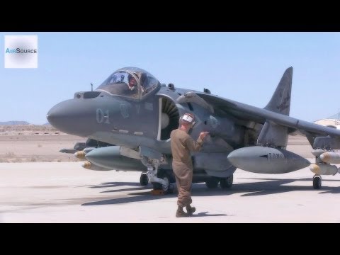 AV-8B Harrier Pre-flight, Conventional Takeoff & Landing.