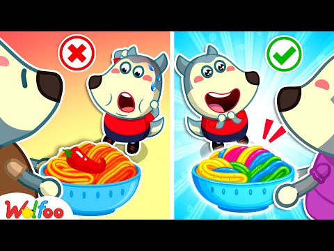 Colorful Rainbow Noodles 🌈🍜 Best Parenting Life Hacks | Wolfoo New Episodes 2025