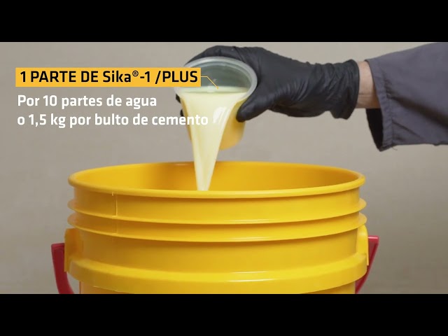 Vídeo relacionado con SIKA - Aditivo impermeabilizante para mortero - Sika-1a - Amarillo - 5kg