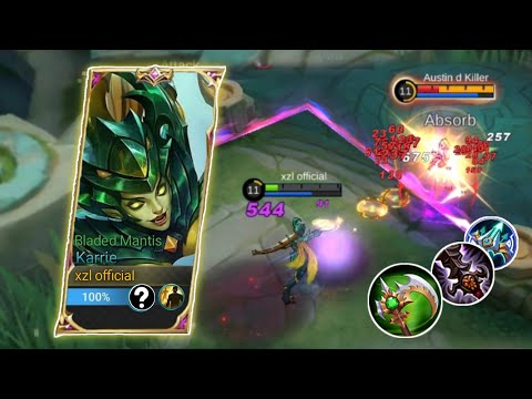 KARRIE OVERPOWERED BUILD IN SOLO HIGH RANK | MLBB