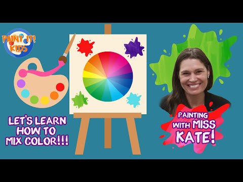 Beginner Art Education - Learning to Mix Colors - art for kids - Painting for kids