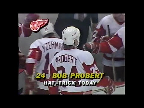 87/88 RS: STL @ Det Highlights - 12/31/87 (Probert Hat Trick)