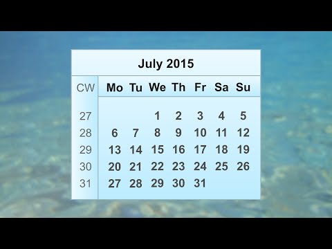 July 2015 Calendar