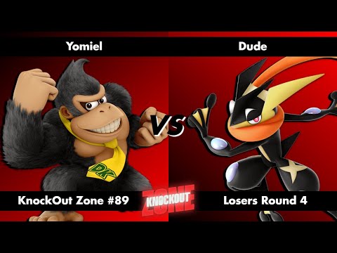 KnockOut Zone #89 - SSBU Losers Round 4 - Yomiel (Donkey Kong) vs Dude (Greninja)