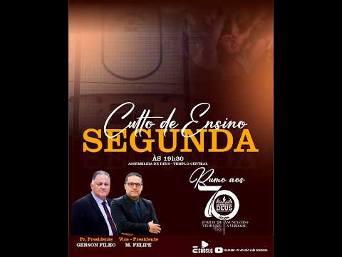 CULTO DE SEGUNDA - AD SÃO LUÍS GONZAGA-MA  09/02/2026