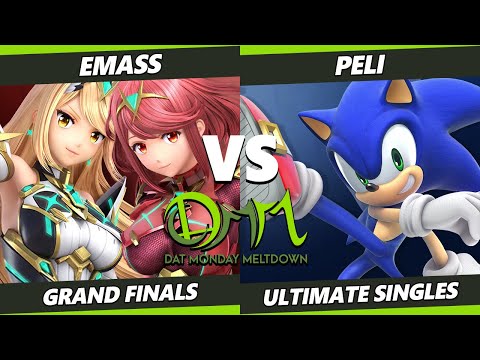 DAT Monday Meltdown 216 GRAND FINALS - eMass [W] (Pyra Mythra) Vs. Peli [L] (Sonic) SSBU Ultimate