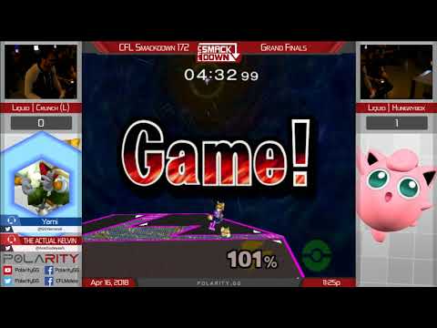 CFL Smackdown 172 Melee - Liquid | Crunch (Fox) vs Liquid | Hungrybox (Puff) - Grand Finals