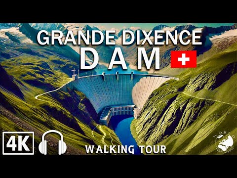 What’s Inside Switzerland’s Tallest Dam? 🇨🇭 Grande Dixence Full Walking Tour 4K