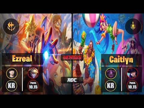 Ruler EZREAL (ADC) [Conqueror] VS CAITLYN - Master KR Patch 10.15