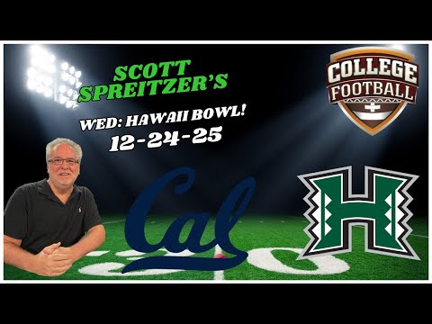 Free Football Pick California Golden Bears vs Hawaii Rainbow Warriors , 12/24/2025 College Football