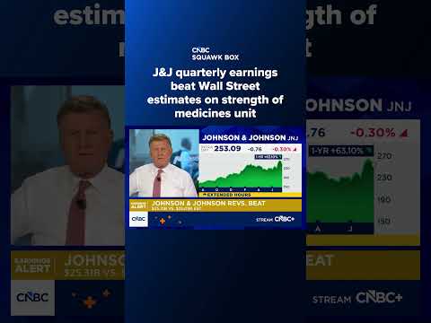 J&J quarterly earnings beat Wall Street estimates on strength of medicines unit