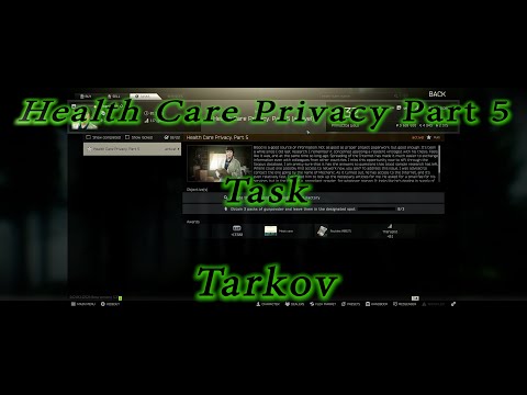 Health Care Privacy Part 5   Therapist Task Tarkov