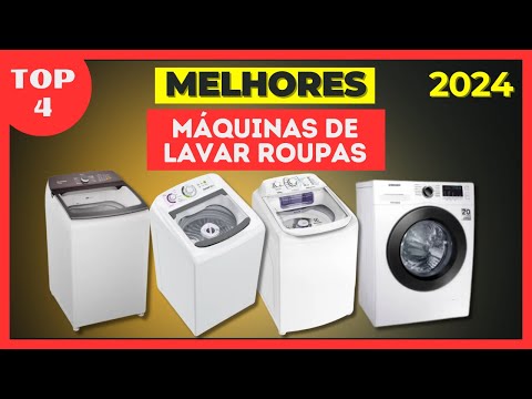 ✅ TOP 4 Melhores Lavadoras de Roupa para Comprar 2024! MELHOR MÁQUINA DE LAVAR ROUPAS 2024!