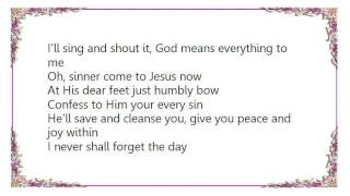 Iris DeMent - I Never Shall Forget the Day Lyrics