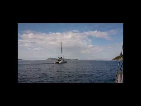 Sailing Boats in the Bay of Komiža, Island of Vis, Croatia