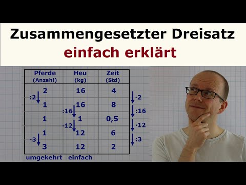 Zusammengesetzter Dreisatz