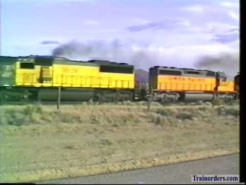 Classic Railroad Series 905 - Weso Jct, NV EB SP-CNW-UP-SF Accelerates! 6-17-1992.