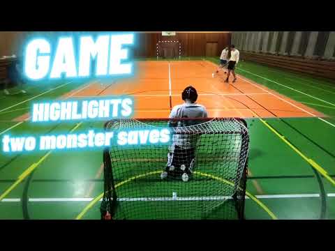 Floorball Goalie Saves Highlights 9 training game Sokol Šenov