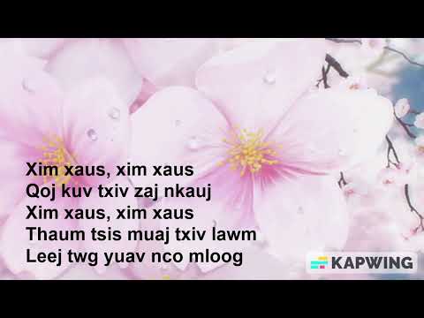 Txiv Lub Xim Xaus by Maa Vue | Karaoke | Original
