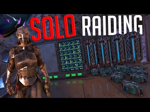 SOLO Raiding Hidden Base Locations To Make Me Rich - ARK