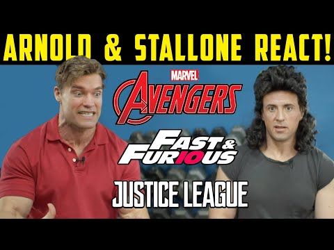 1980's Arnold & Stallone REACT to MODERN ACTION MOVIES | @buffdudes