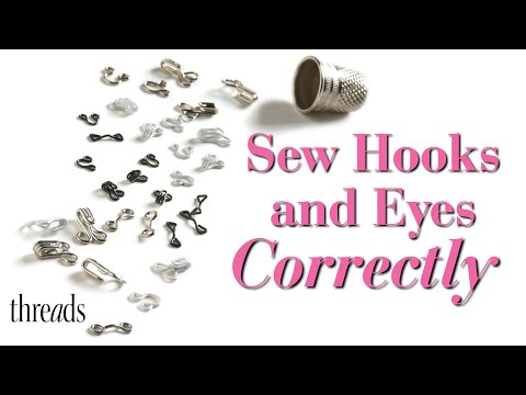 Place and Sew Hooks and Eyes Correctly