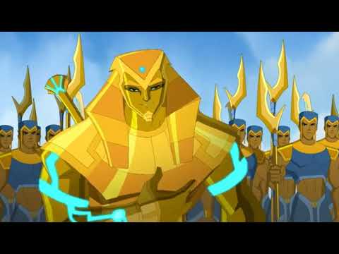 defeats villains exaton